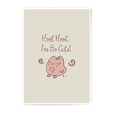 Cute Owl Art Print, Hoot Hoot So Cute, Kids Room Decor, Nursery Art, Photographic Prints, Whimsical Owl Illustration - Tawshia